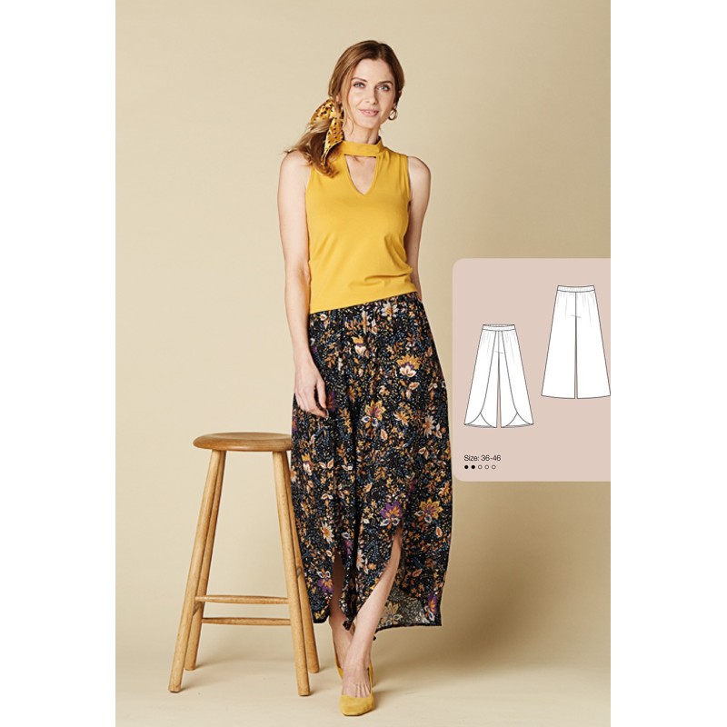 Pattern Wide trousers of an...