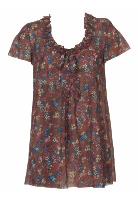 Pattern Blouse of flared silhouette with short sleeves (Burda 8/2010, pattern number 119)