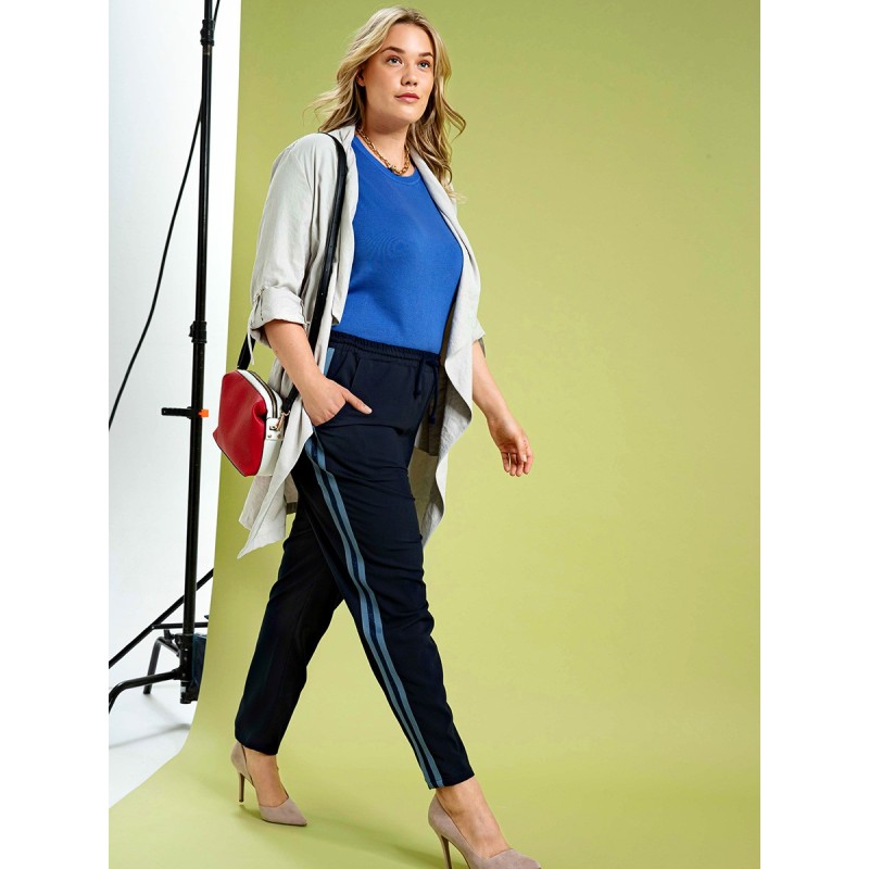 Pattern Jogger pants with...