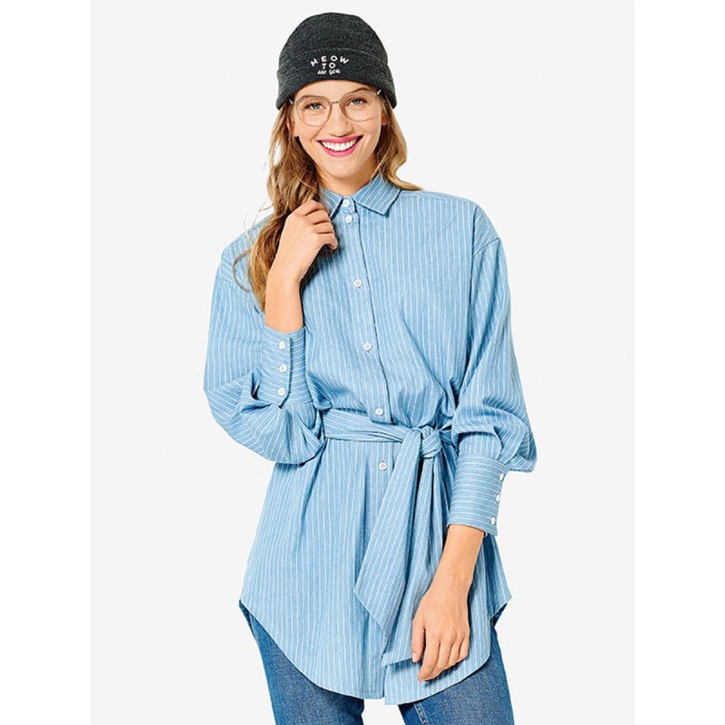 Pattern Blouse-shirt with a...