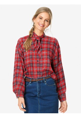 Pattern Blouse-shirt with a wide belt (Burda 2/2019, pattern number 6263 C)