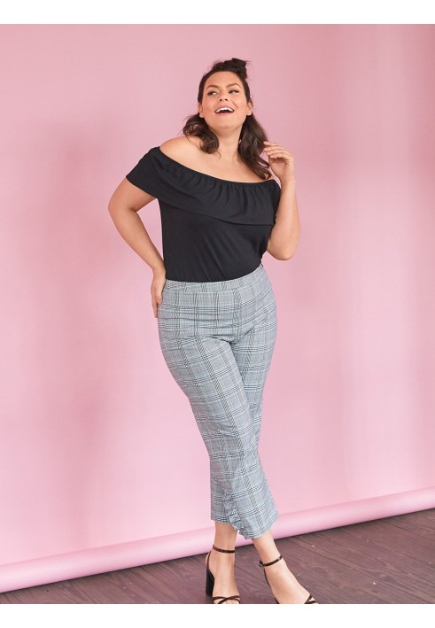 Pattern High-waisted 7/8 length trousers (Burda 6/2020, pattern no. 127)