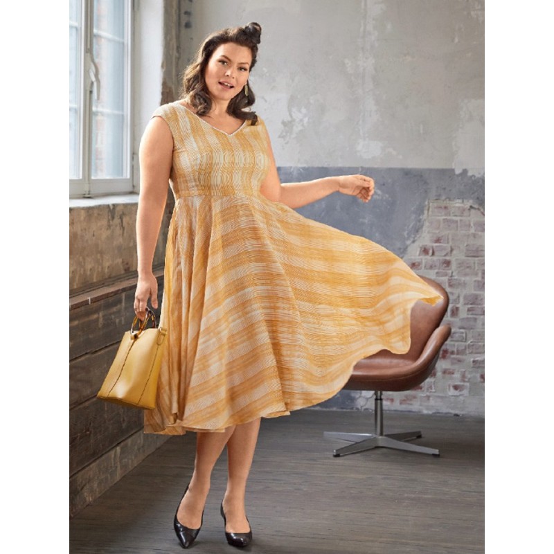 Pattern Dress with pressed...