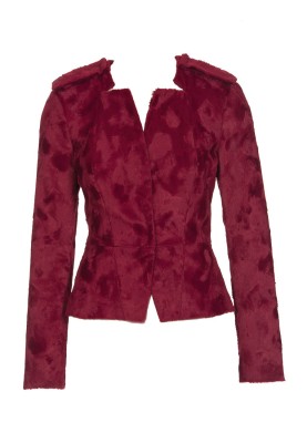 Pattern Jacket with faux fur basque (Burda 11/2011, pattern number 104 B)