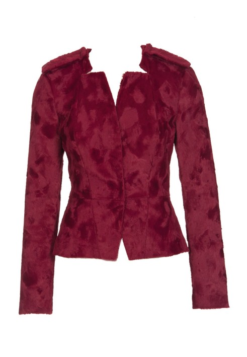 Pattern Jacket with faux fur basque (Burda 11/2011, pattern number 104 B)