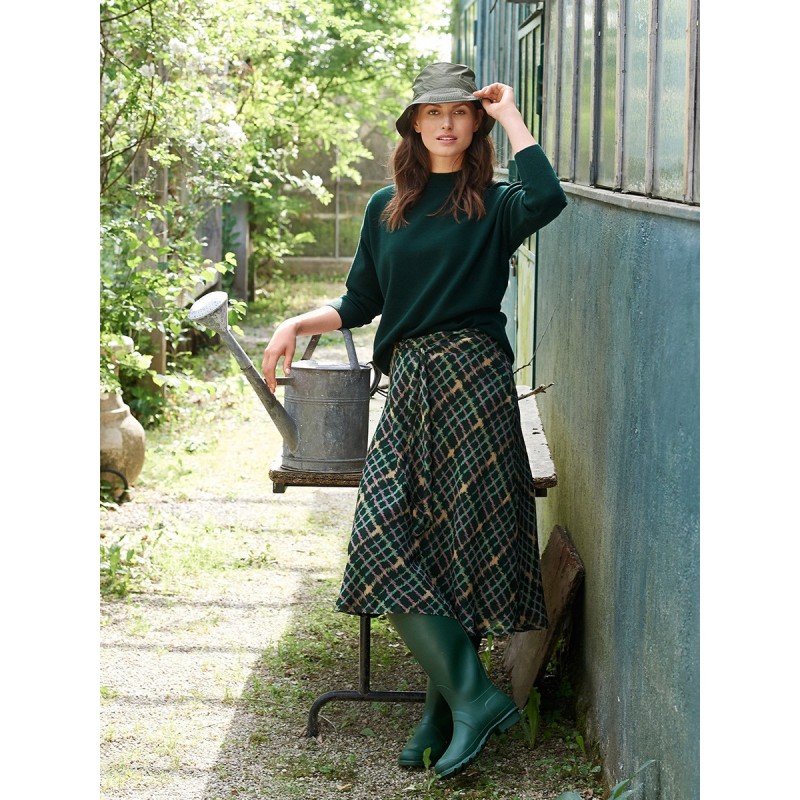 Pattern Skirt with a long...