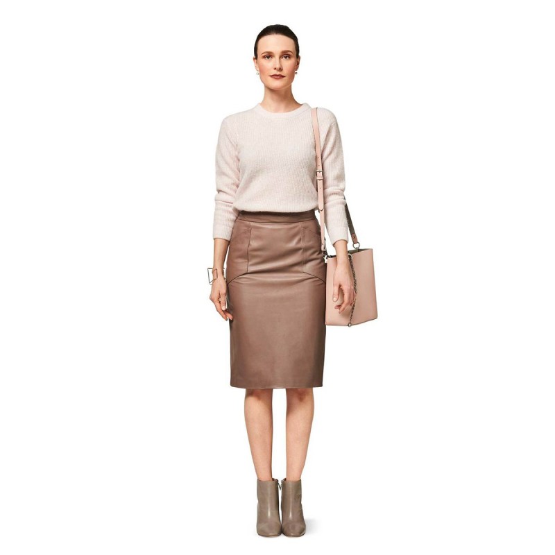 Pattern Pencil skirt with...