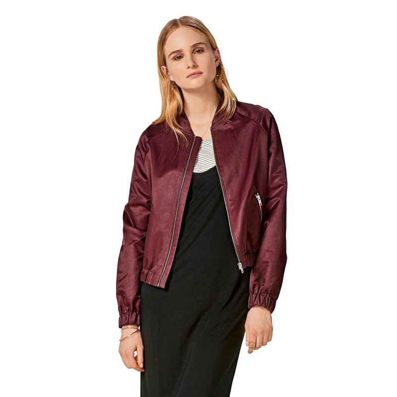 Pattern Bomber jacket with...