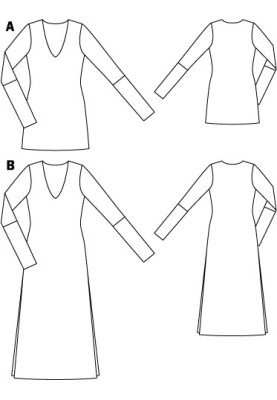 Викрійка Сукня максі з трикотажного тюлю (Burda 7/2011, № викрійки 103 B)