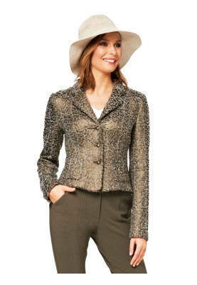 Pattern Knitted jacket with a zipper (Burda 2/2015, pattern number 6703 B)