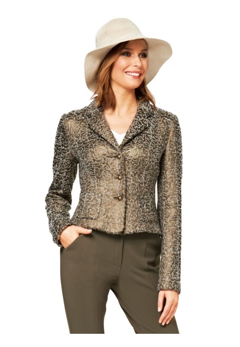 Pattern Knitted jacket with a zipper (Burda 2/2015, pattern number 6703 B)