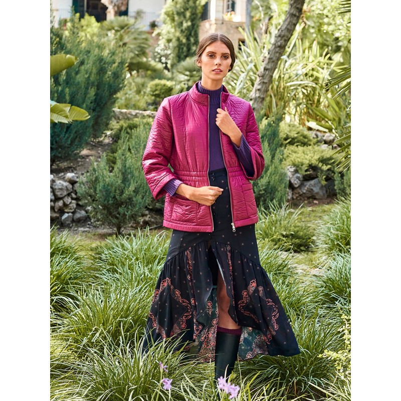 Pattern Jacket with 3/4...