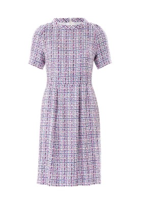 Pattern Tweed dress with raglan sleeves (Burda 9/2018, pattern number 107 A)