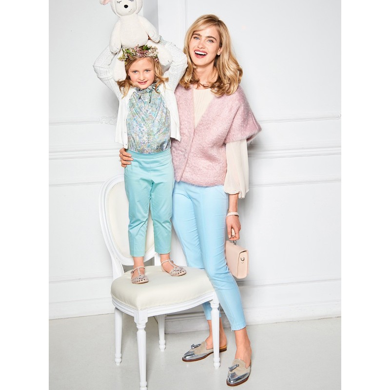 Pattern Pants with a narrow...