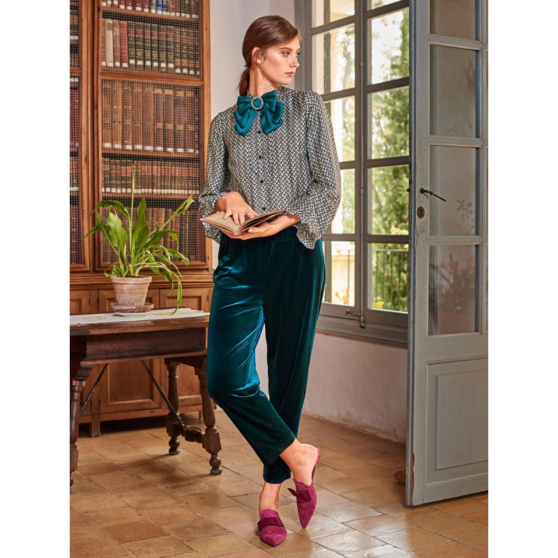 Pattern Velvet trousers...