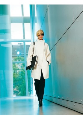 Pattern Coat with asymmetric fastening and stand-up collar (Burda 9/2010, pattern number 118)