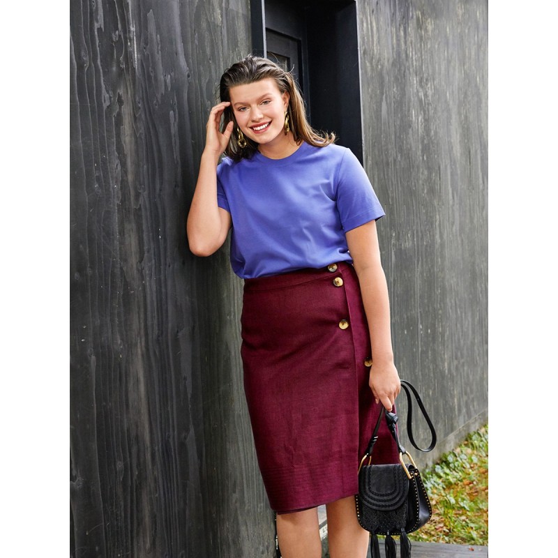 Pattern Pencil skirt with a...