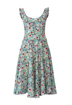 Pattern Dress with straps with a deep neckline (Burda 5/2020, pattern number 107)