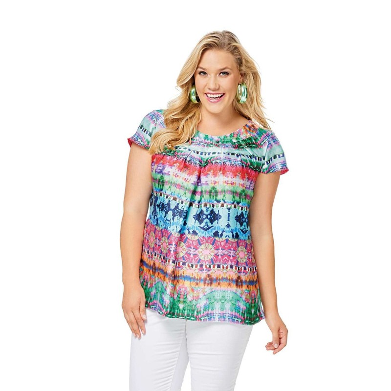 Pattern Blouse with pleats...