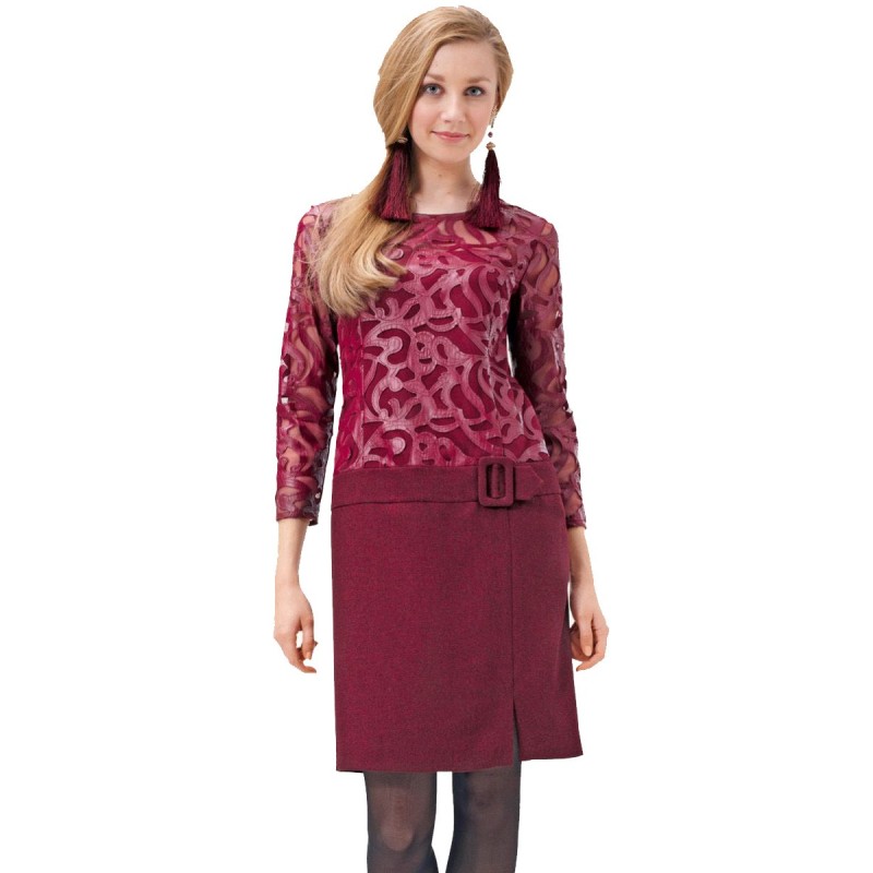 Pattern Sheath dress with...