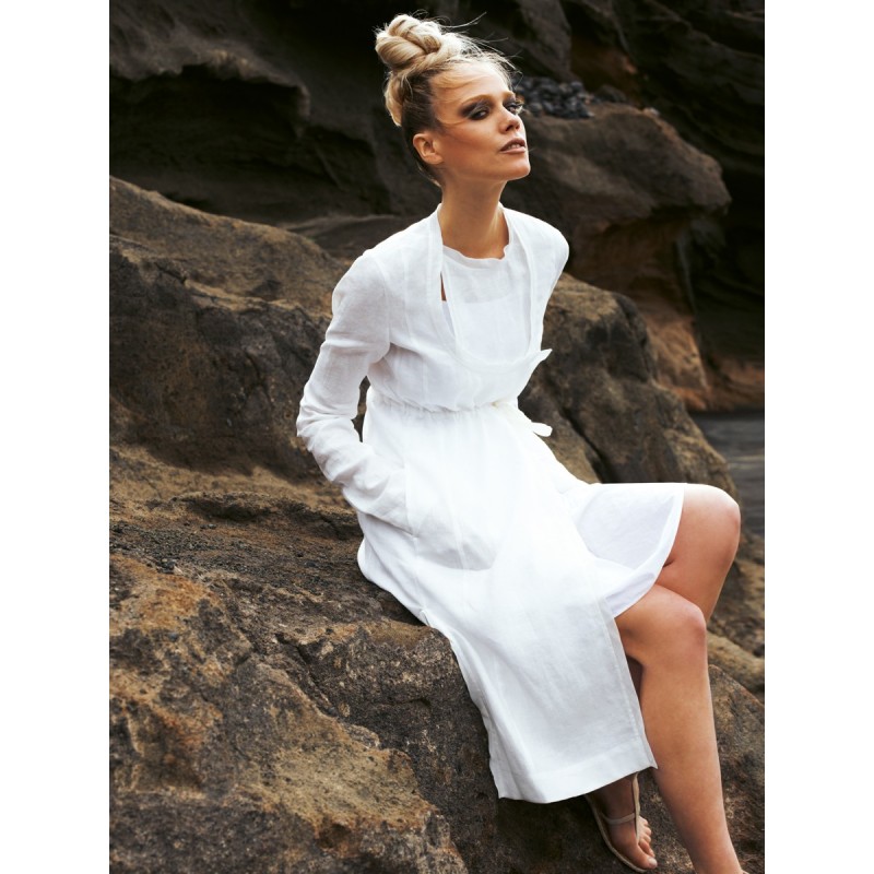 Pattern Dress-coat linen...