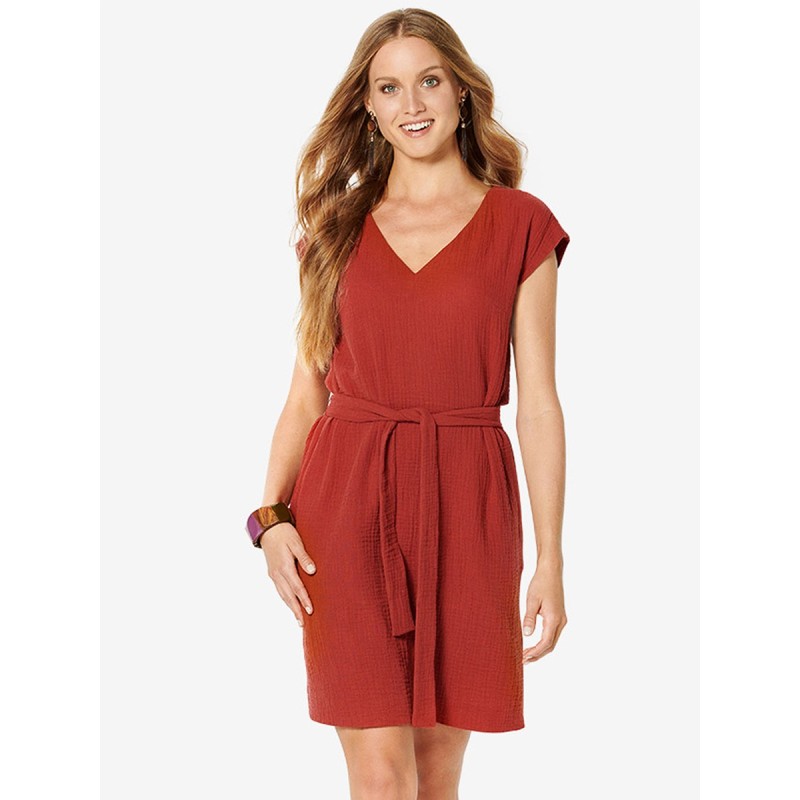 Pattern A-line dress with...