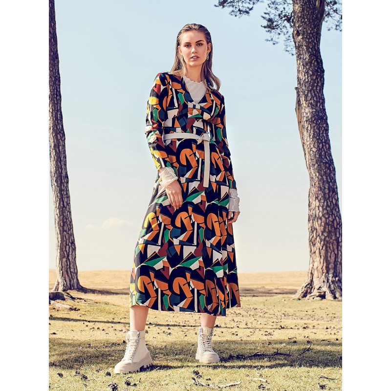 Pattern Midi cut-out dress...