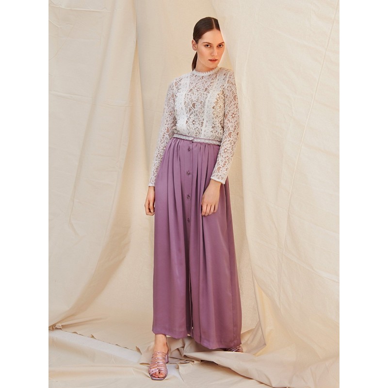 Pattern Maxi skirt with a...