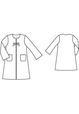 Pattern Coat A-silhouette without collar (Burda 3/2010, pattern number 138)