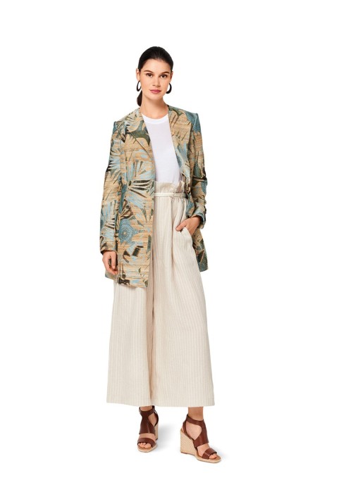 Pattern Jacquard tailored jacket (Burda 1/2017, pattern number 6505 B)