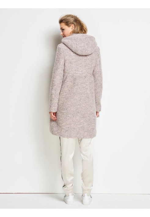 Pattern Boucle coat with a hood (Burda 2/2018, pattern number 6361 B)