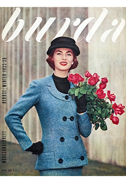 Викрійка Костюм вінтажний зі спецвипуску Burda Moden 1955/56 (Burda 9/2019, № викрійки 120)