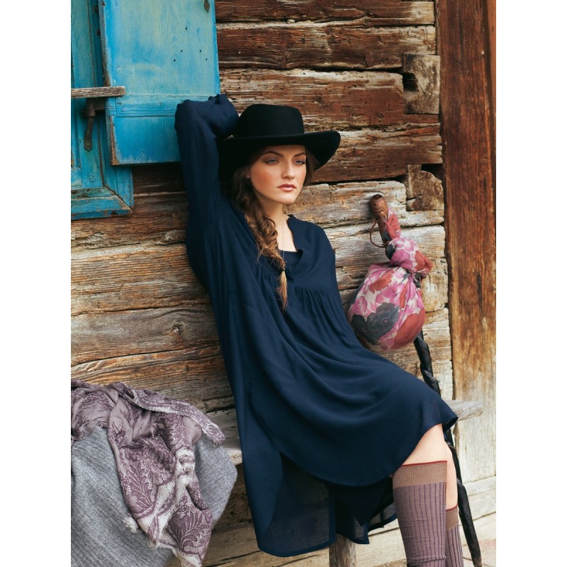 Pattern Shirt dress with...