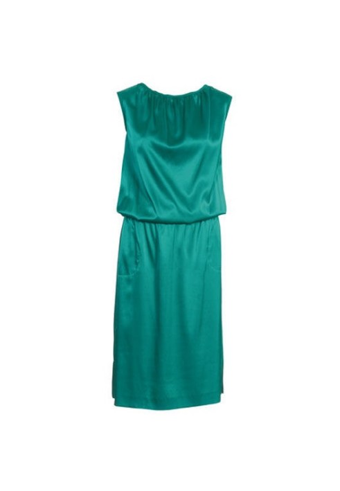 Pattern Satin dress with drawstring at the waist (Burda 4/2011, pattern number 115 B)