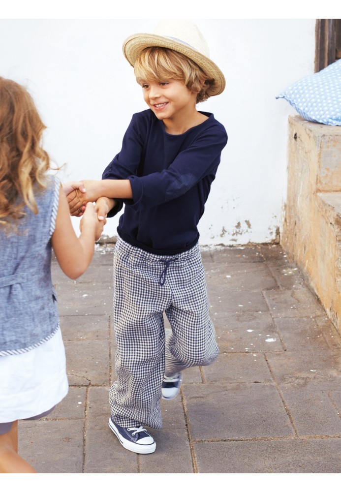 Pattern Linen trousers on a drawstring (Burda 4/2012, pattern number 141)