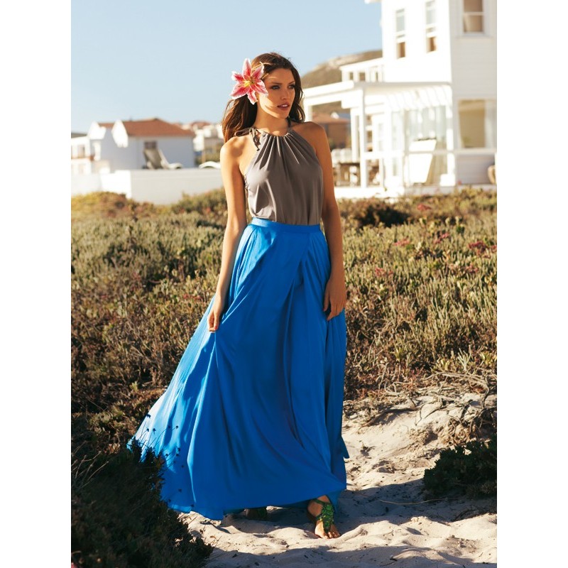 Pattern Satin maxi skirt...