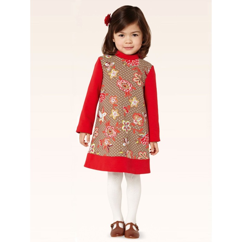 Pattern A-line dress with...