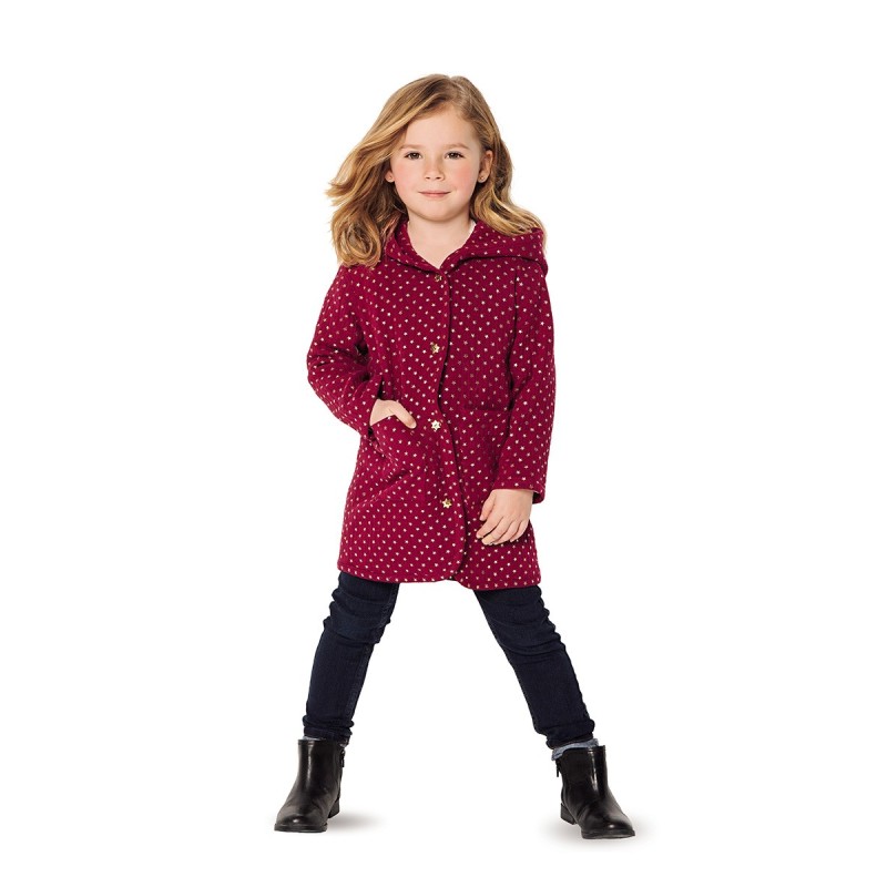 Pattern Straight cut coat...