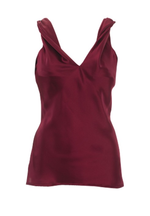 Pattern Top of a fitted silhouette with twisted straps (Burda 12/2011, pattern number 122 B)