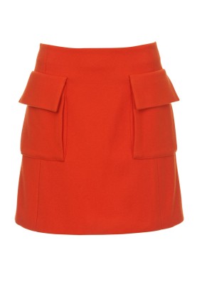 Pattern Mini skirt with briefcase pockets (Burda 8/2012, pattern number 135)