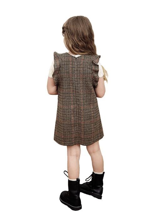 Pattern A-silhouette flannel sundress (I love to sew 3/2019, pattern number 129)