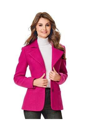 Pattern Boucle jacket short fitted silhouette (Burda 2/2016, pattern number 6581 A)