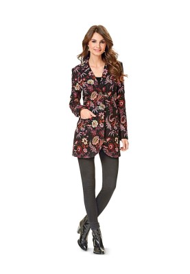 Pattern Boucle jacket short fitted silhouette (Burda 2/2016, pattern number 6581 A)