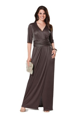 Pattern Evening dress with a smell and a wide draped belt (Burda 1/2014, pattern number 6946 B)