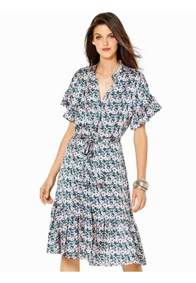 Pattern Shirt dress with contrast belt (Burda 1/2020, pattern number 6240 A)