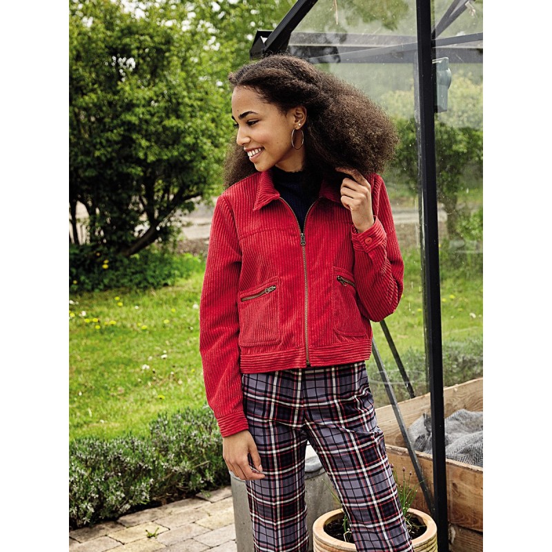 Short corduroy jacket...