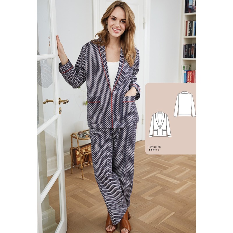 Pattern Jacket in a pajama...