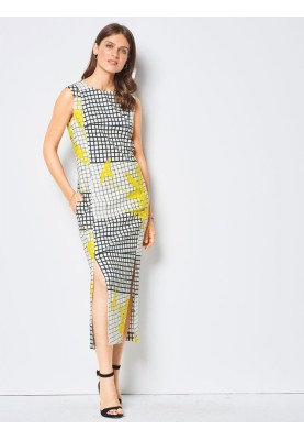 Pattern Linen sheath dress with 3/4 sleeves (Burda 1/2018, pattern number 6418 B)