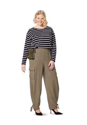 Pattern Cargo trousers with side pockets (Burda 2/2020, pattern no. 6193 A)