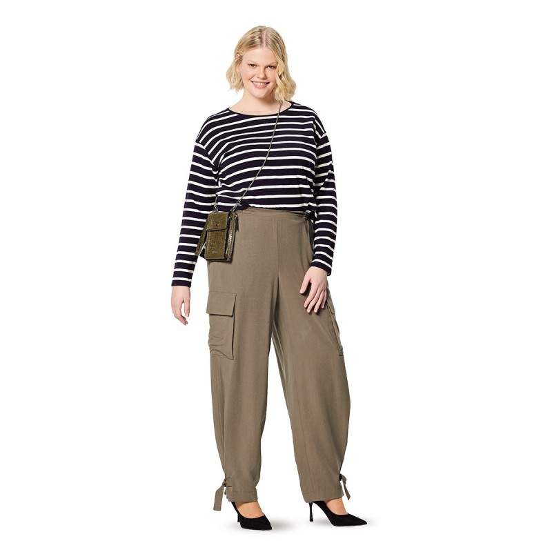 Pattern Cargo trousers with...